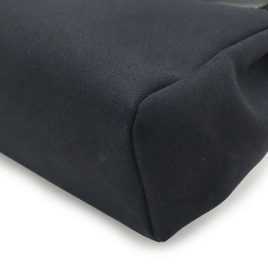 Hermès Airbag Ad PM Backpack/Handbag Black Toile Officier Leather – G Stamp