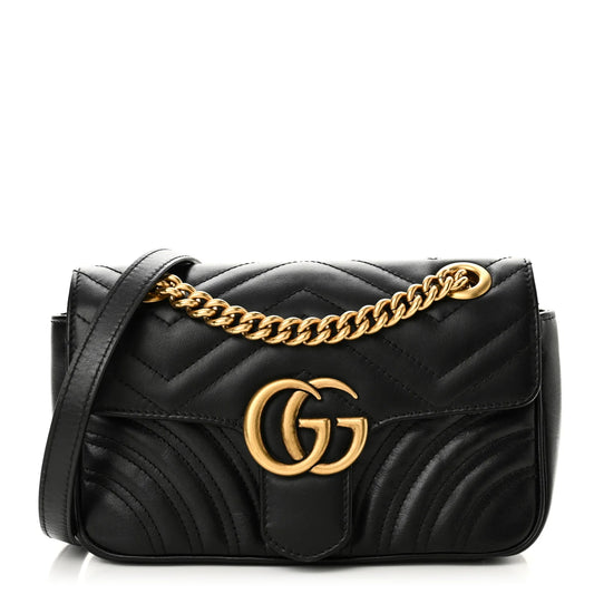 Gucci GG Marmont Matelassé – Black