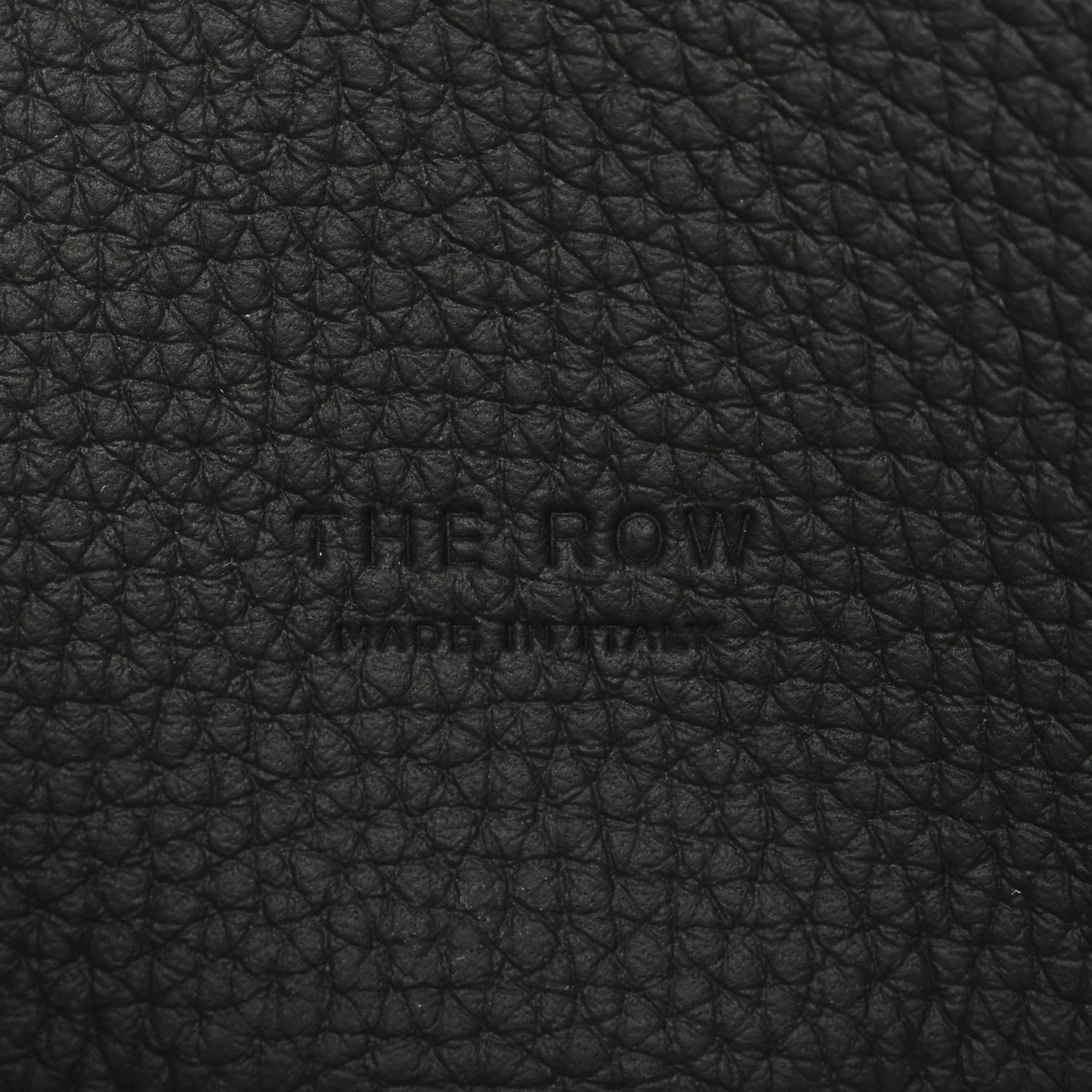 The Row — Matte Grained Calfskin Soft Margaux 15 Black