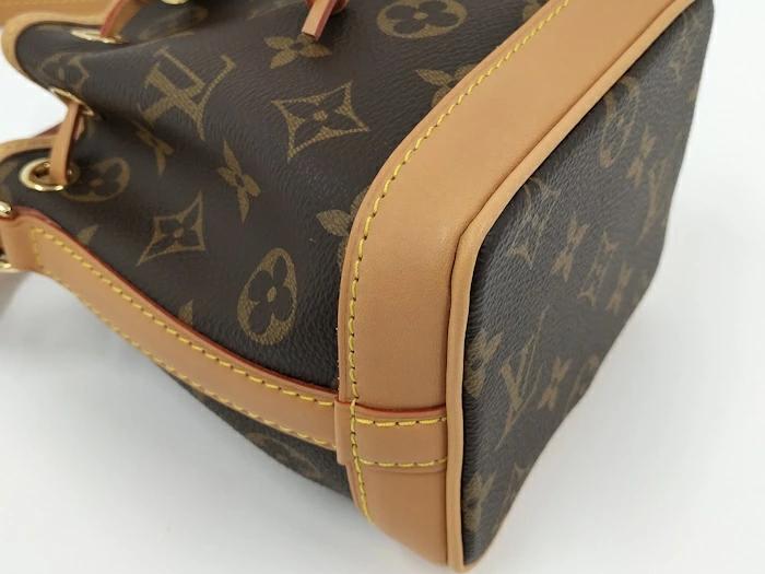 Louis Vuitton Nano Noé Monogram M81266 Mini Bucket Crossbody Bag – Like New Condition | BeyVogue