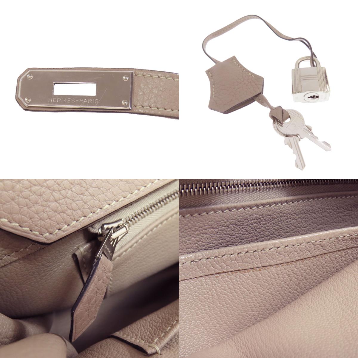 Hermès Birkin 35 Tourtière Grey Taurillon Leather Handbag with Palladium Hardware – Pre-Owned