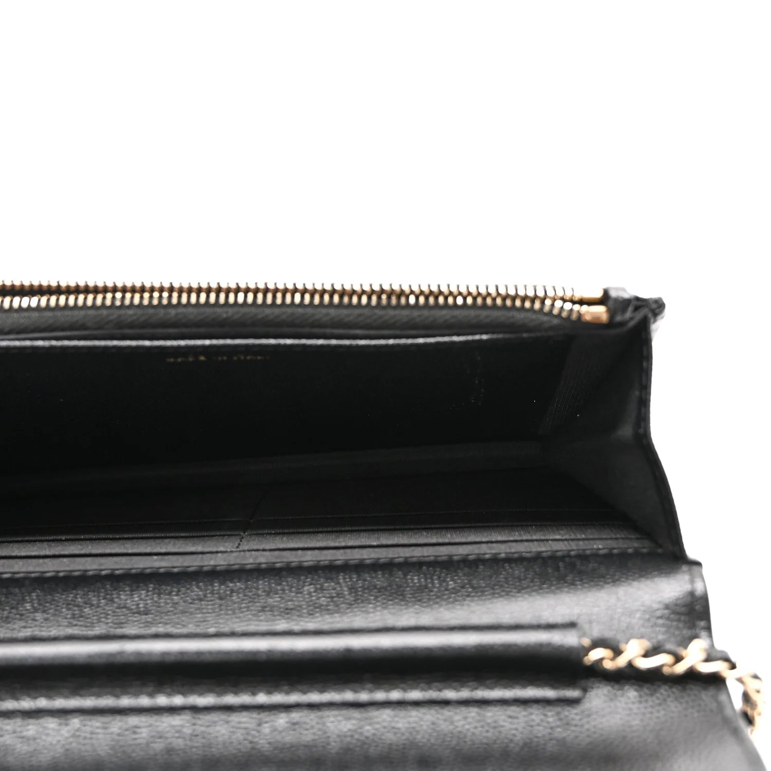 Chanel Golden Class Wallet On Chain WOC Black Caviar Quilted – Gold Hardware – Excellent Condition