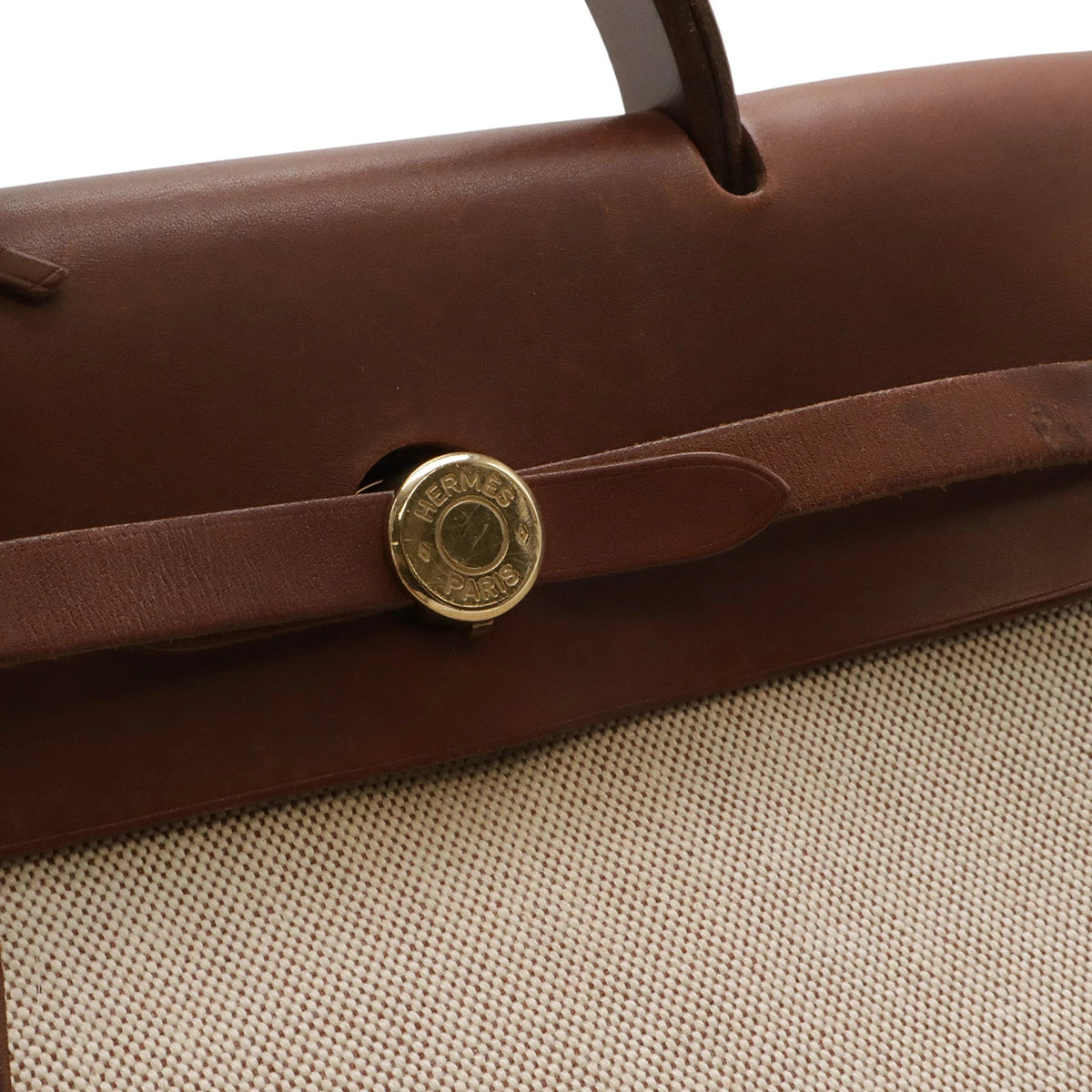 Hermès Airbag Ad PM Toile H Leather Backpack/Handbag – Beige & Brown, E Stamp