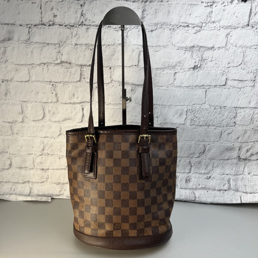 Louis Vuitton Damier Mare N42240 Brown Leather Handbag – Very Good Condition | BeyVogue