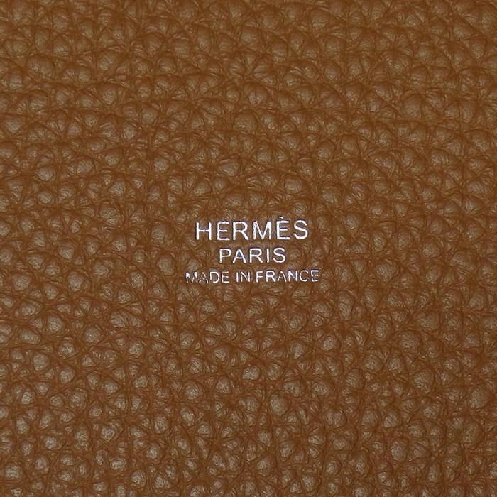 Hermès Picotin Lock PM Kazak II Orange & Cuivre Taurillon Clemence Bag with Palladium Hardware – 2024 Pre-Owned
