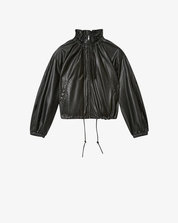NEELA JACKET- jacket in a soft and thin leather-like finish