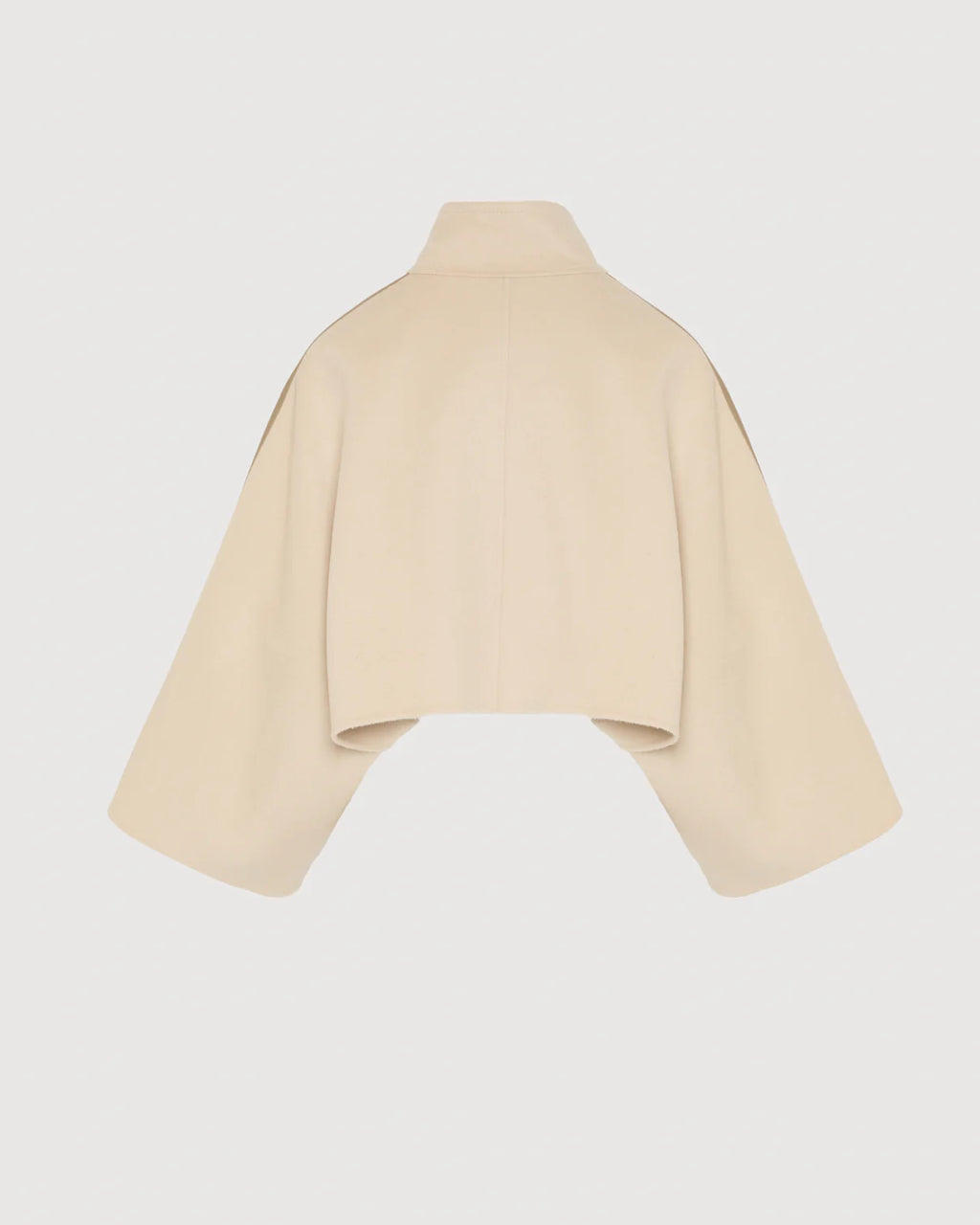 YVES SALOMON LUXURY OUTERWEAR | CROPPED CASHMERE CAPE JACKET