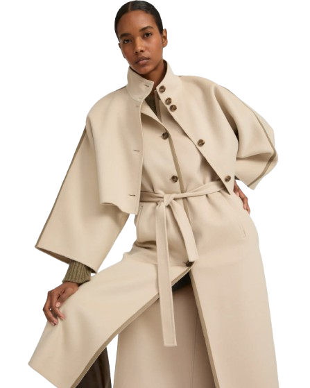 YVES SALOMON LUXURY OUTERWEAR | CROPPED CASHMERE CAPE JACKET