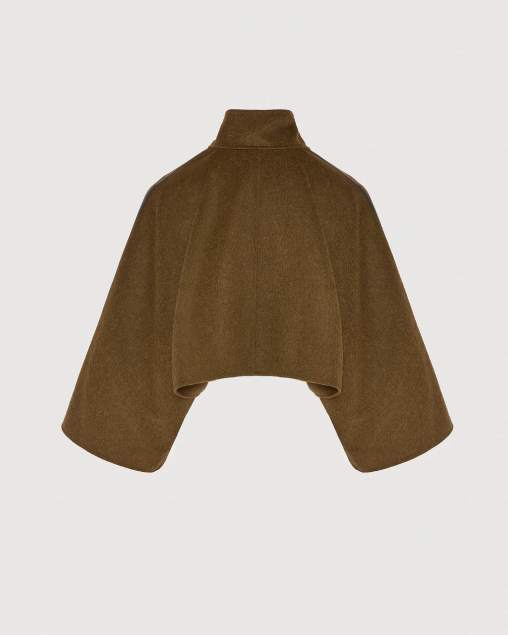 YVES SALOMON LUXURY OUTERWEAR | CROPPED CASHMERE CAPE JACKET