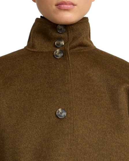 YVES SALOMON LUXURY OUTERWEAR | CROPPED CASHMERE CAPE JACKET