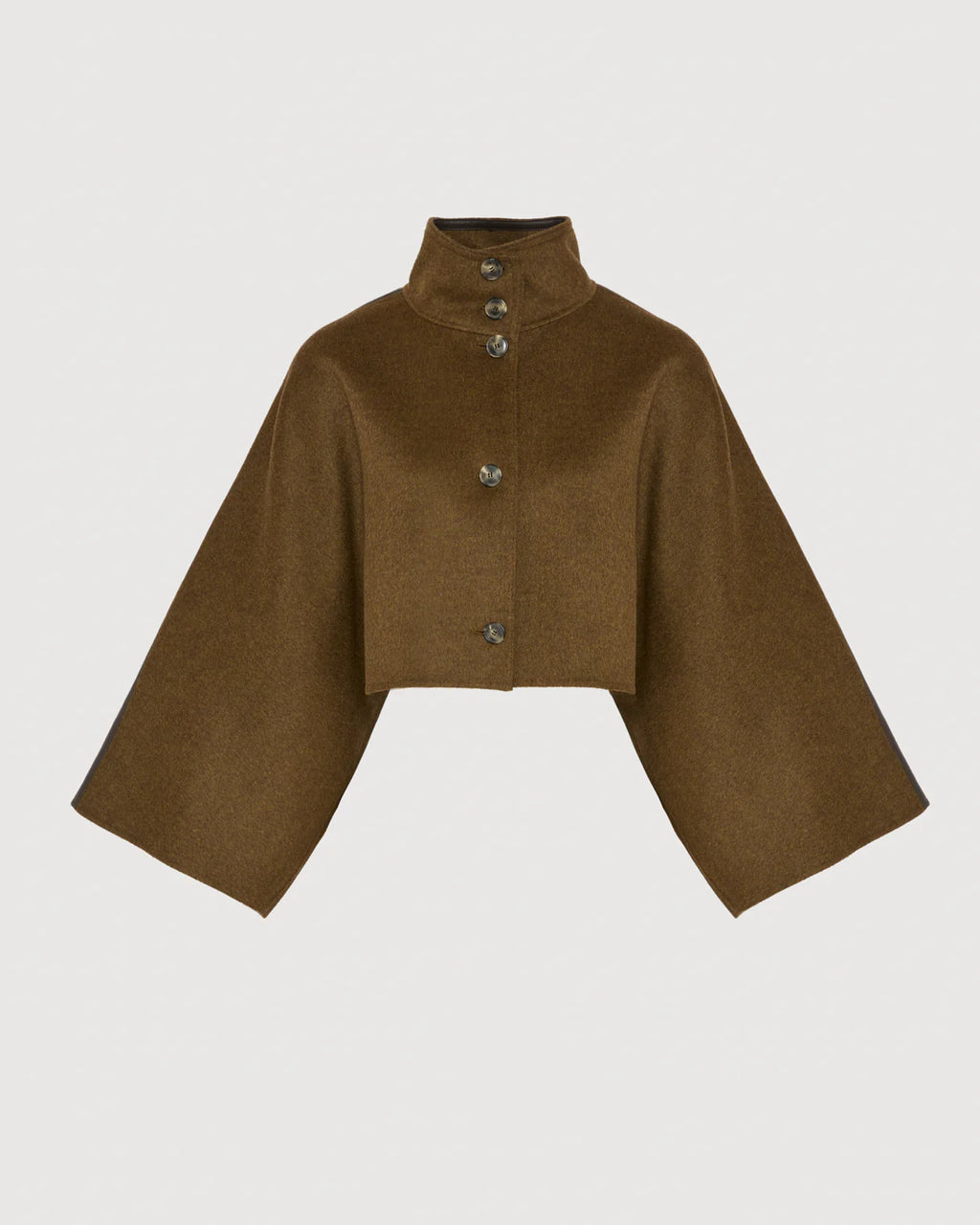 YVES SALOMON LUXURY OUTERWEAR | CROPPED CASHMERE CAPE JACKET