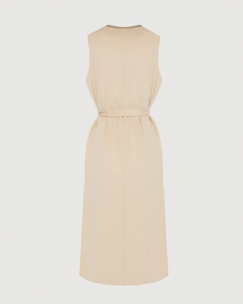 LONG CASHMERE WOOL CARDIGAN | YVES SALOMON LUXURY BEIGE OUTERWEAR