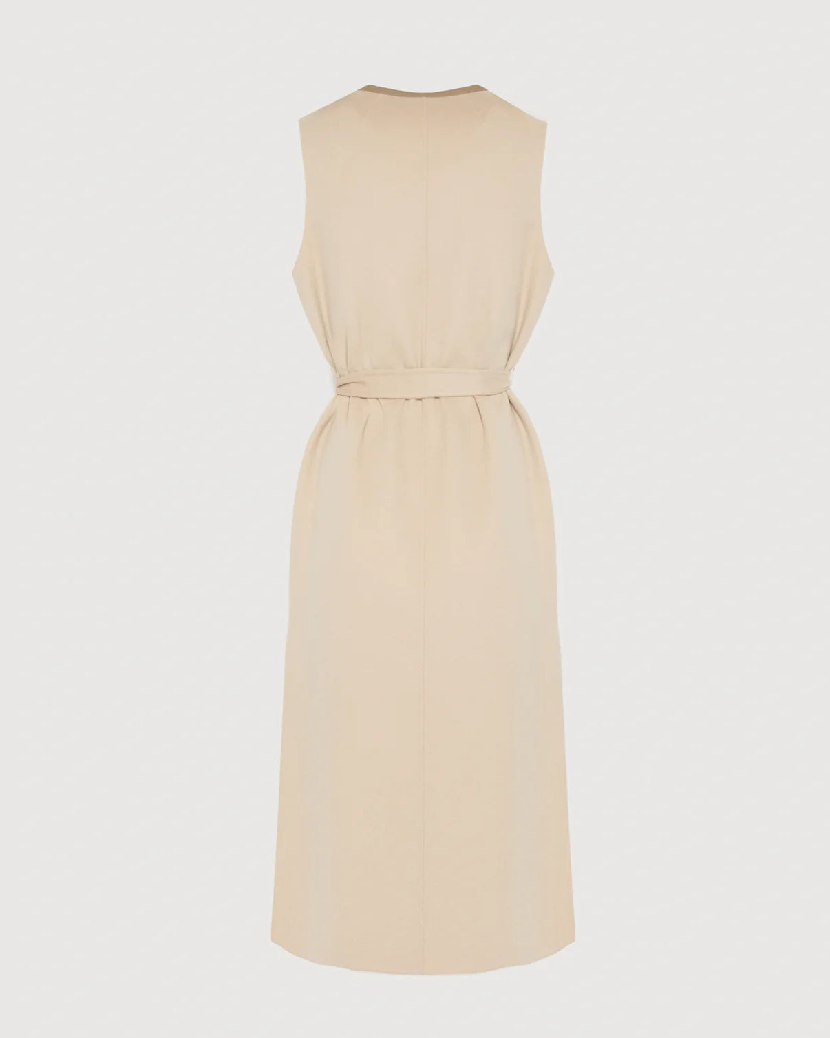 LONG CASHMERE WOOL CARDIGAN | YVES SALOMON LUXURY BEIGE OUTERWEAR