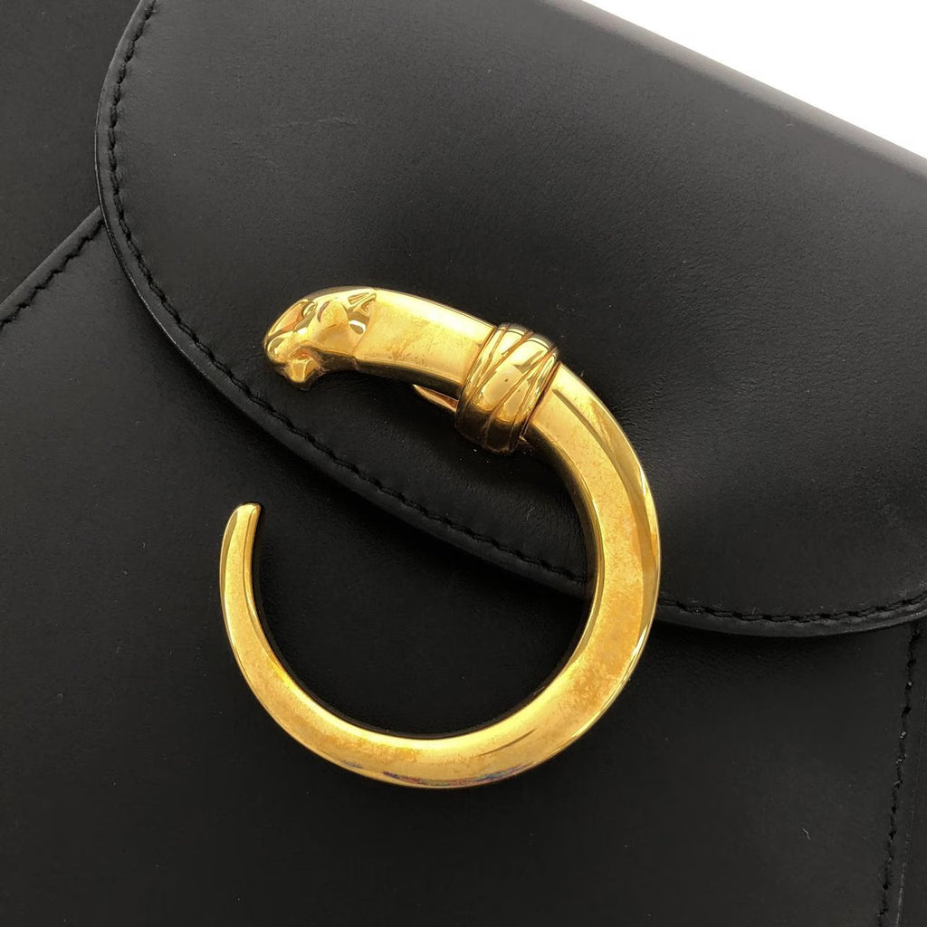 Vintage Cartier Leather Shoulder Bag – Rank A Condition | BeyVogue