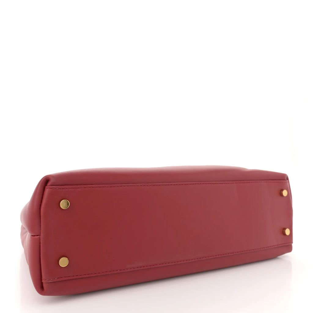 Bottega Veneta - Silky Calfskin Medium Andiamo Shoulder Bag Rosewood Space