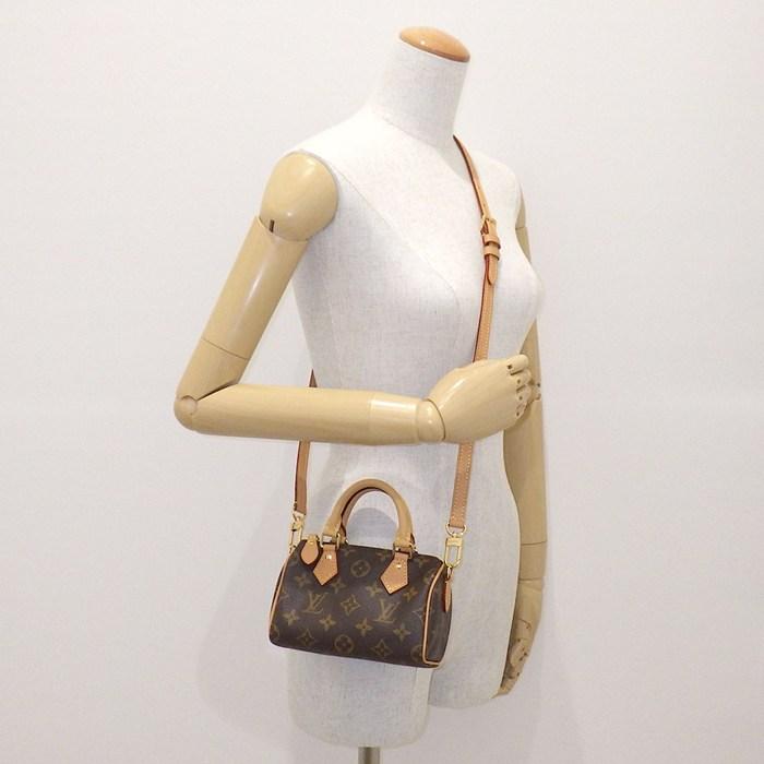 Louis Vuitton Nano Speedy Monogram M61252 Mini Crossbody Bag – Very Good Condition | BeyVogue