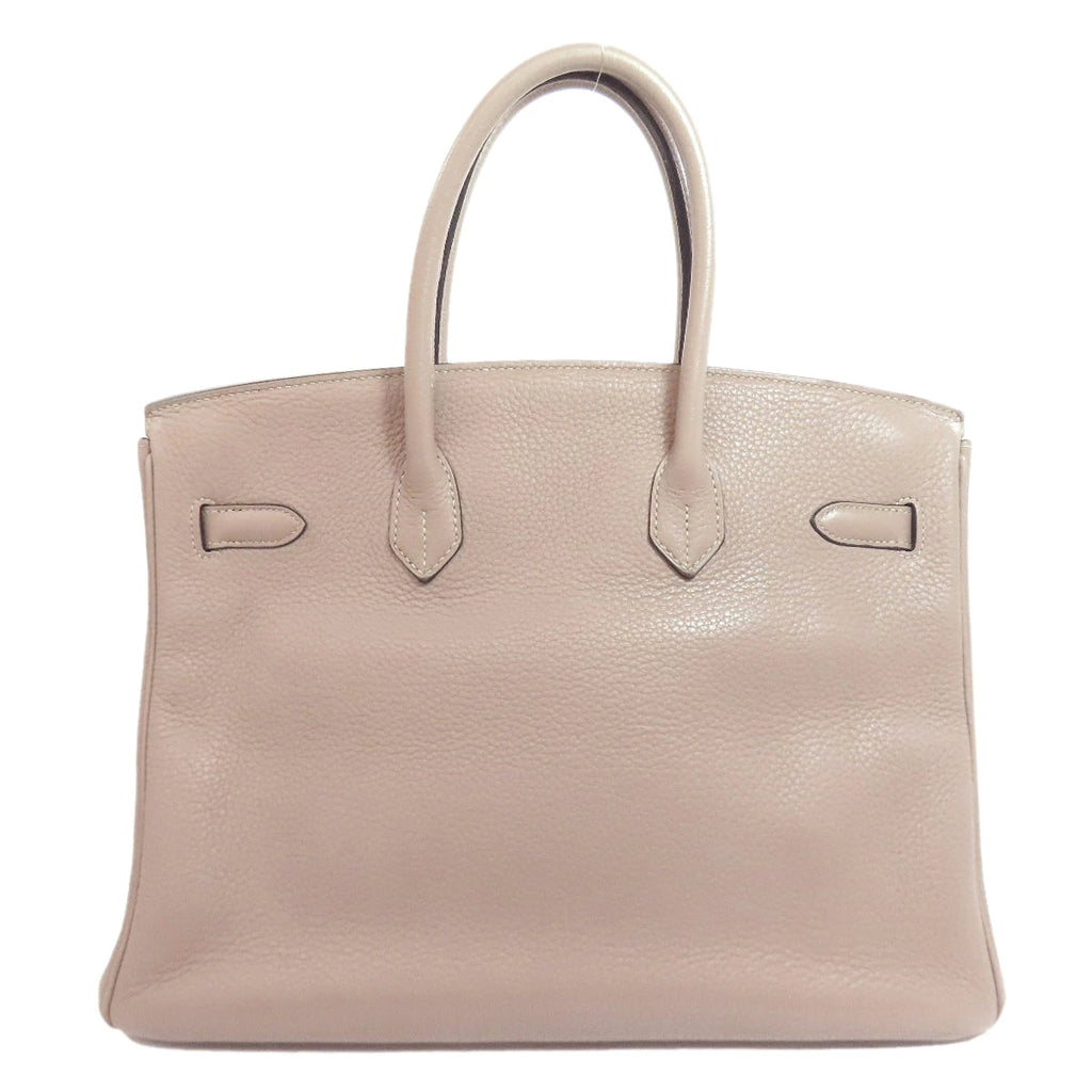 Hermès Birkin 35 Tourtière Grey Taurillon Leather Handbag with Palladium Hardware – Pre-Owned