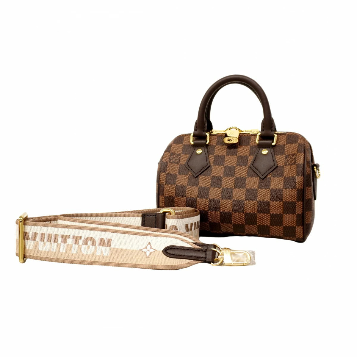 Louis Vuitton Speedy Bandoulière 20 Damier Ebene N40489 Mini Crossbody Bag – Very Good Condition | BeyVogue