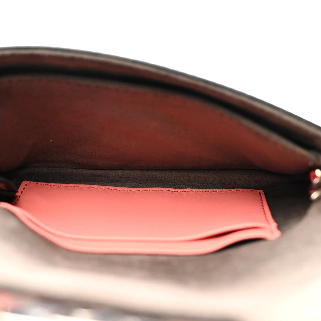 Fendi Baguette - Nappa Rabbit Fox Fur Micro Buggie Baguette Coral