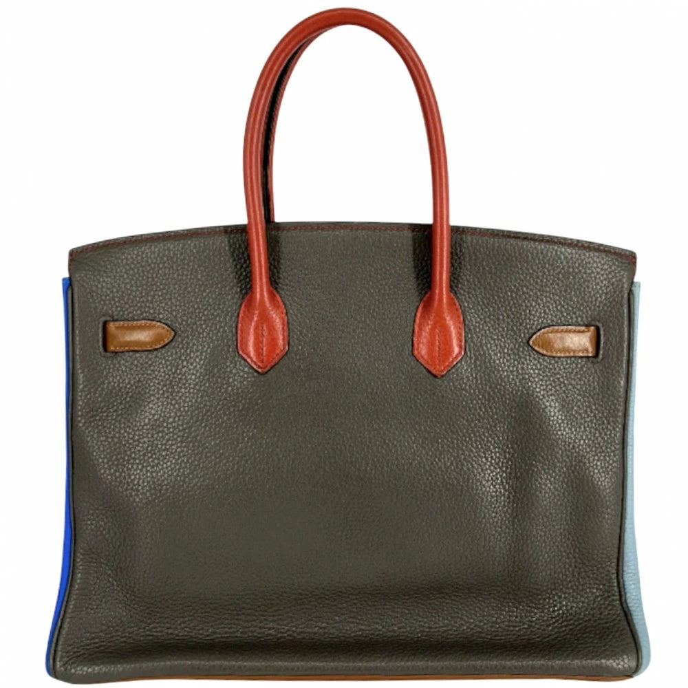 Hermès Birkin 35 Harlequin Multicolor Taurillon Leather Handbag with Palladium Hardware – Pre-Owned (2012 P Stamp)