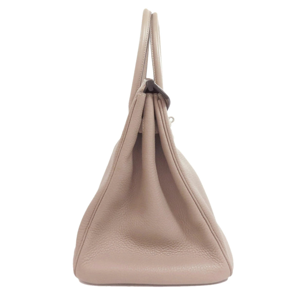 Hermès Birkin 35 Tourtière Grey Taurillon Leather Handbag with Palladium Hardware – Pre-Owned