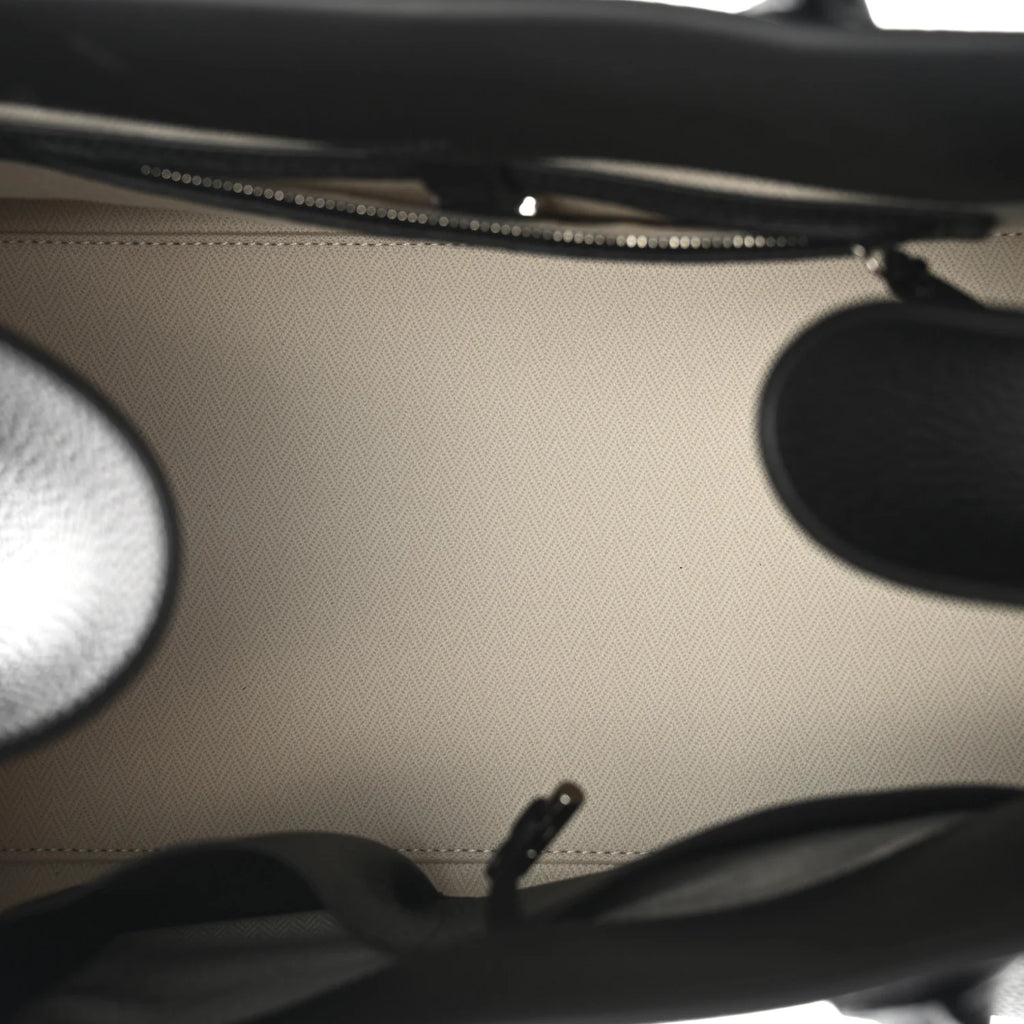 The Row — Matte Grained Calfskin Soft Margaux 15 Black