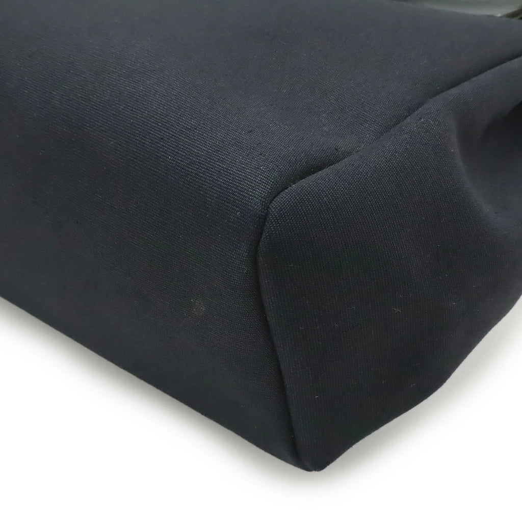 Hermès Airbag Ad PM Backpack/Handbag Black Toile Officier Leather – G Stamp