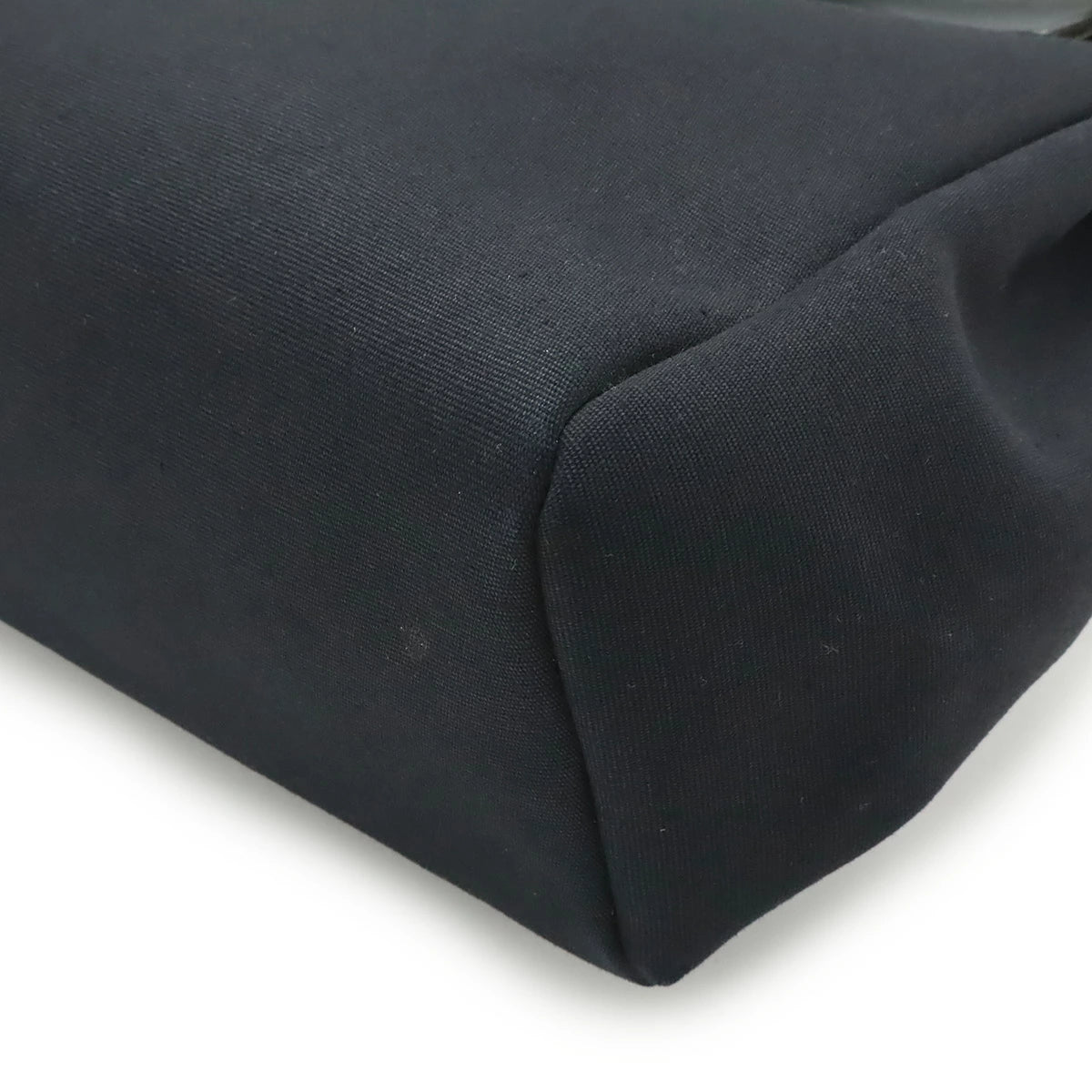 Hermès Airbag Ad PM Backpack/Handbag Black Toile Officier Leather – G Stamp