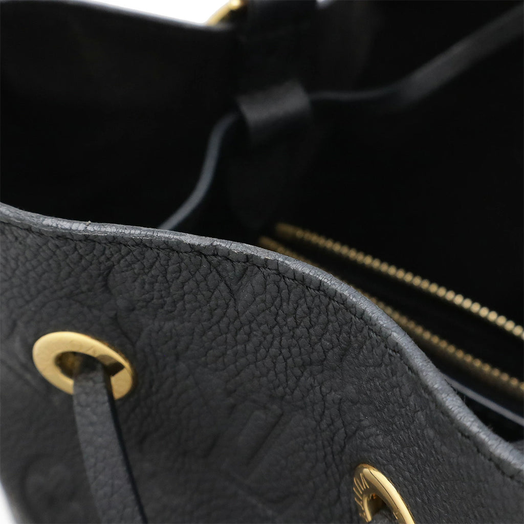 Louis Vuitton NeoNoe MM Monogram Empreinte Noir M45256 Leather Bucket Bag – Very Good Condition | BeyVogue