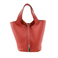 Hermès Picotin Lock 18 PM Rose Texas Taurillon Clemence Leather Handbag – Palladium Hardware – Pre-Owned