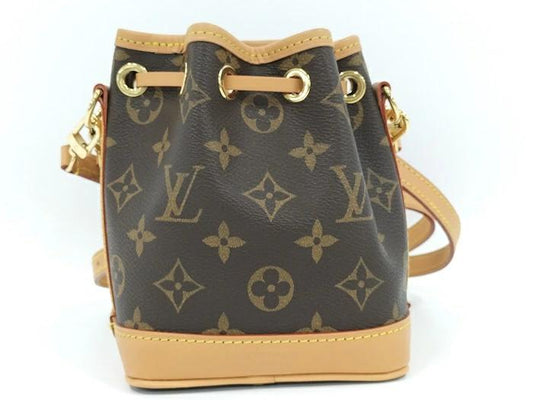 Louis Vuitton Nano Noé Monogram M81266 Mini Bucket Crossbody Bag – Like New Condition | BeyVogue