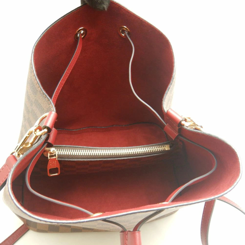 Louis Vuitton NeoNoe MM Damier Ebene Cherry Berry N40214 Bucket Bag – Very Good Condition | BeyVogue
