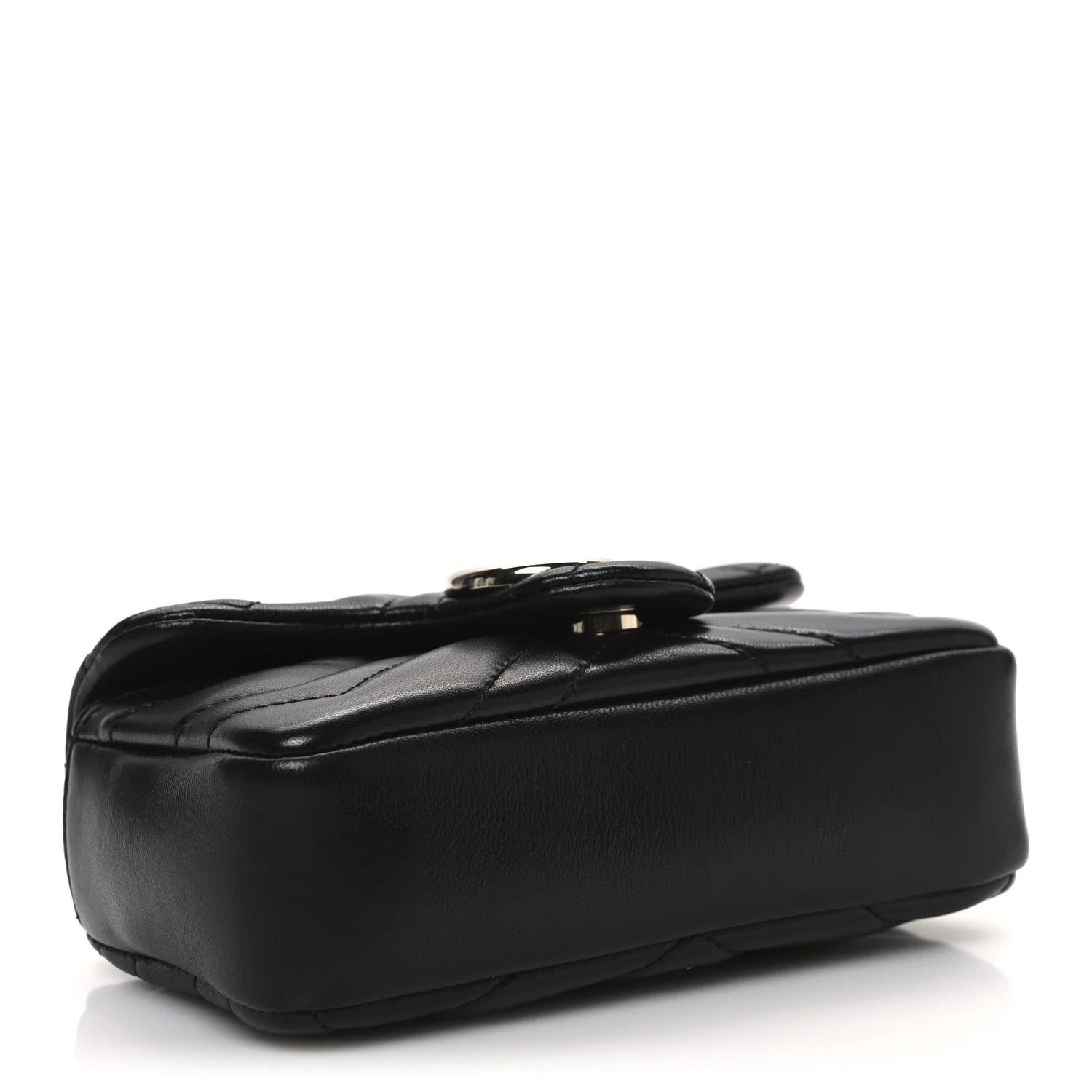 Gucci Lambskin Mini GG Marmont Matelassé – Black