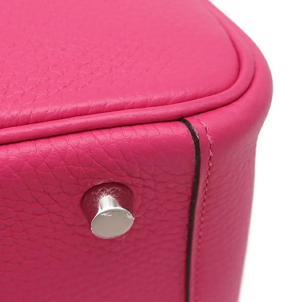 Hermès Lindy 26 Rose Shocking Taurillon Clemence Leather Shoulder Bag with Palladium Hardware – Pre-Owned, Like New