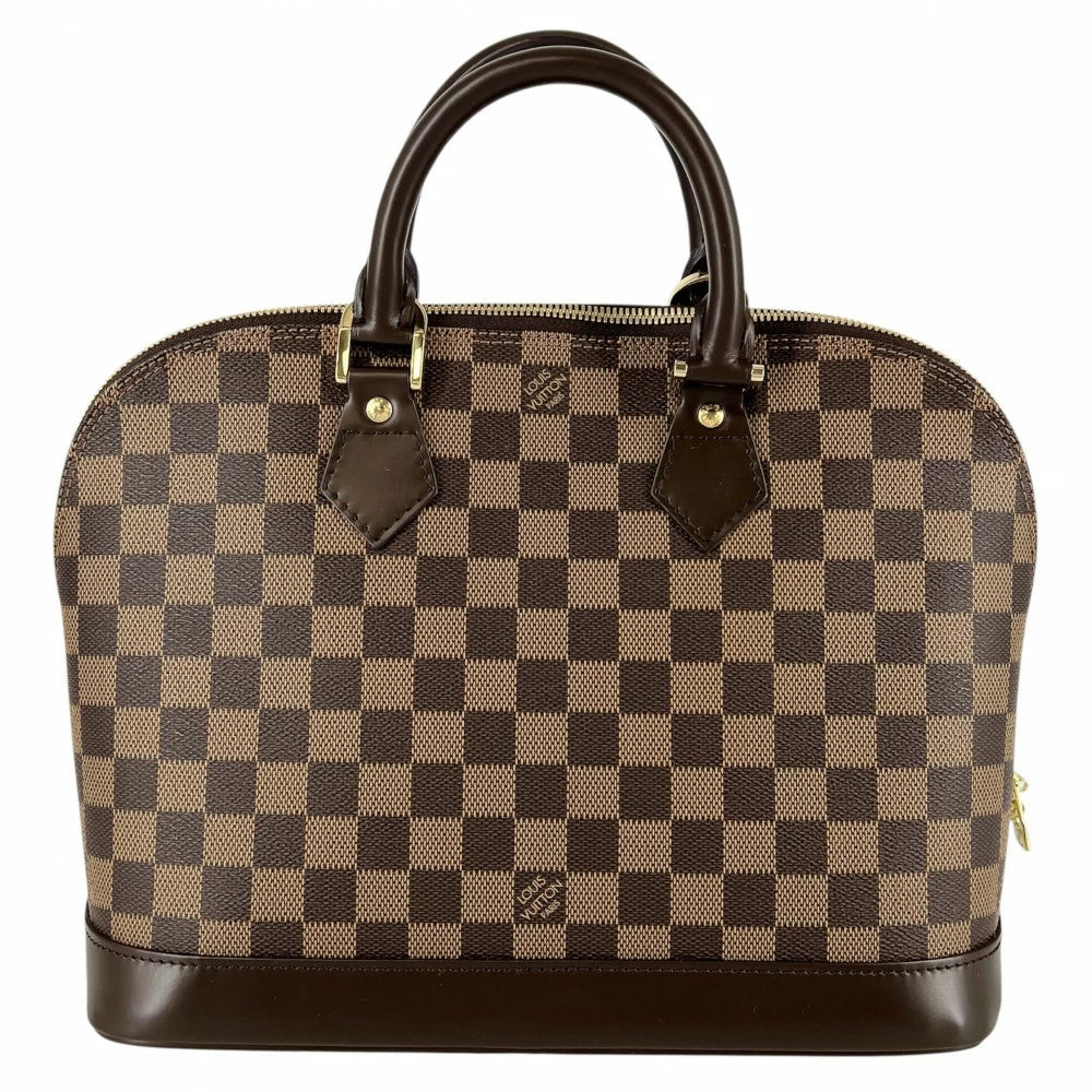 Louis Vuitton Alma PM Damier Ebene Handbag N51131 – Brown Canvas Pre-Owned Classic | BeyVogue