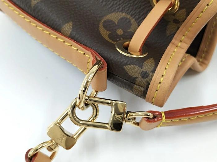 Louis Vuitton Nano Noé Monogram M81266 Mini Bucket Crossbody Bag – Like New Condition | BeyVogue