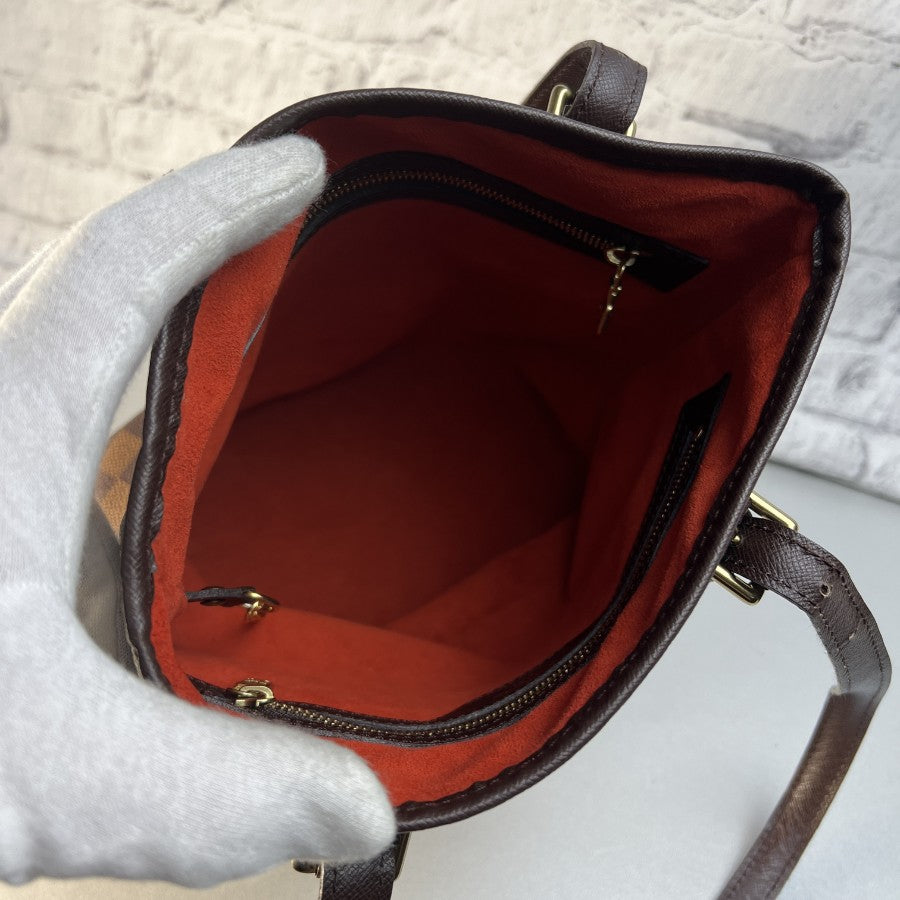 Louis Vuitton Damier Mare N42240 Brown Leather Handbag – Very Good Condition | BeyVogue