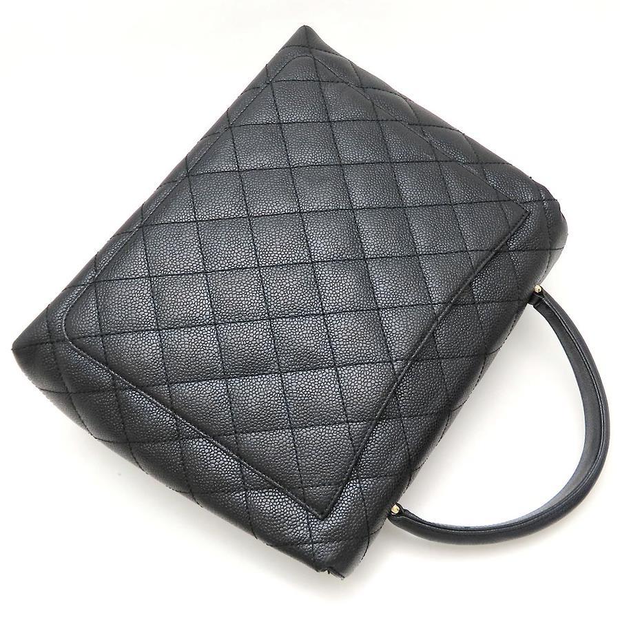 Chanel Matelassé Top Handle Bag A12397 Black Caviar Leather – Pre-Owned