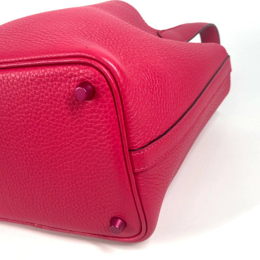 Hermès Picotin Lock PM 18 Rose Mexico Taurillon Clemence Leather Handbag – Pre-Owned