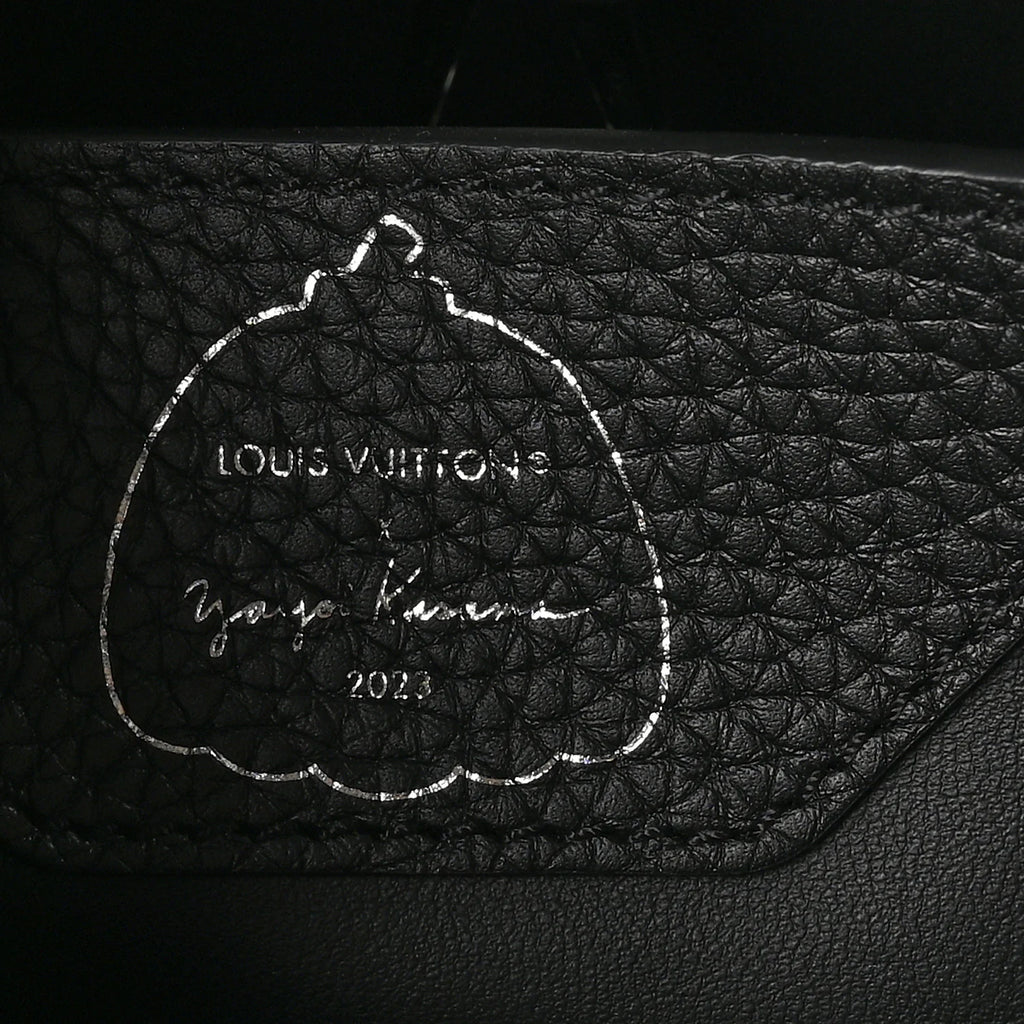 Louis Vuitton — LV X YK Taurillon Brass Metal Dots Capucine MM Black