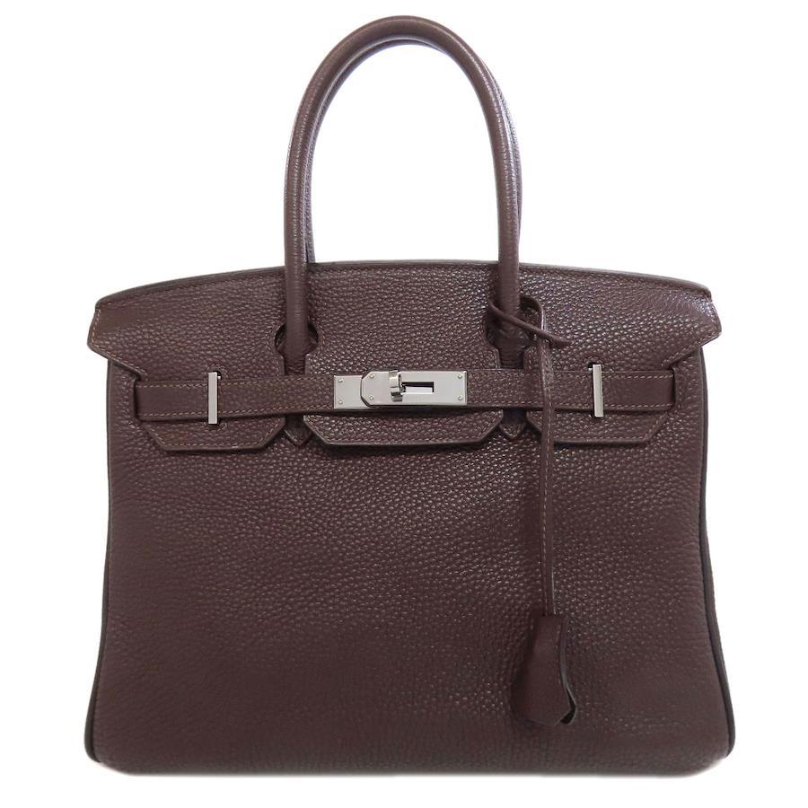Hermès Birkin 30 Café Togo Leather Handbag with Silver Hardware – Women’s, Pre-Owned
