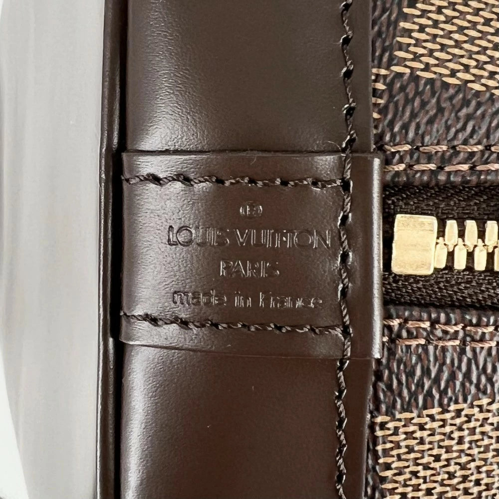 Louis Vuitton Alma PM Damier Ebene Handbag N51131 – Brown Canvas Pre-Owned Classic | BeyVogue