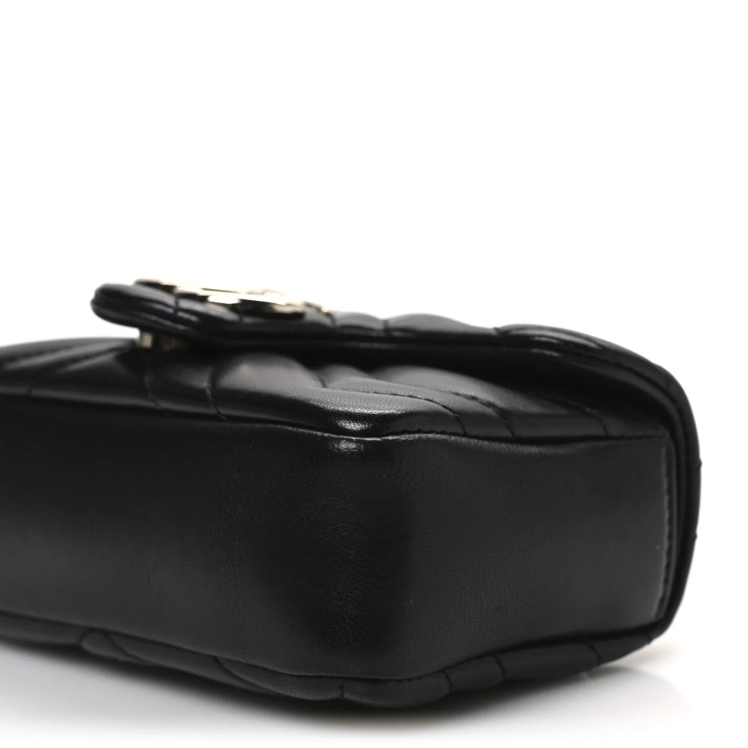 Gucci Lambskin Mini GG Marmont Matelassé – Black