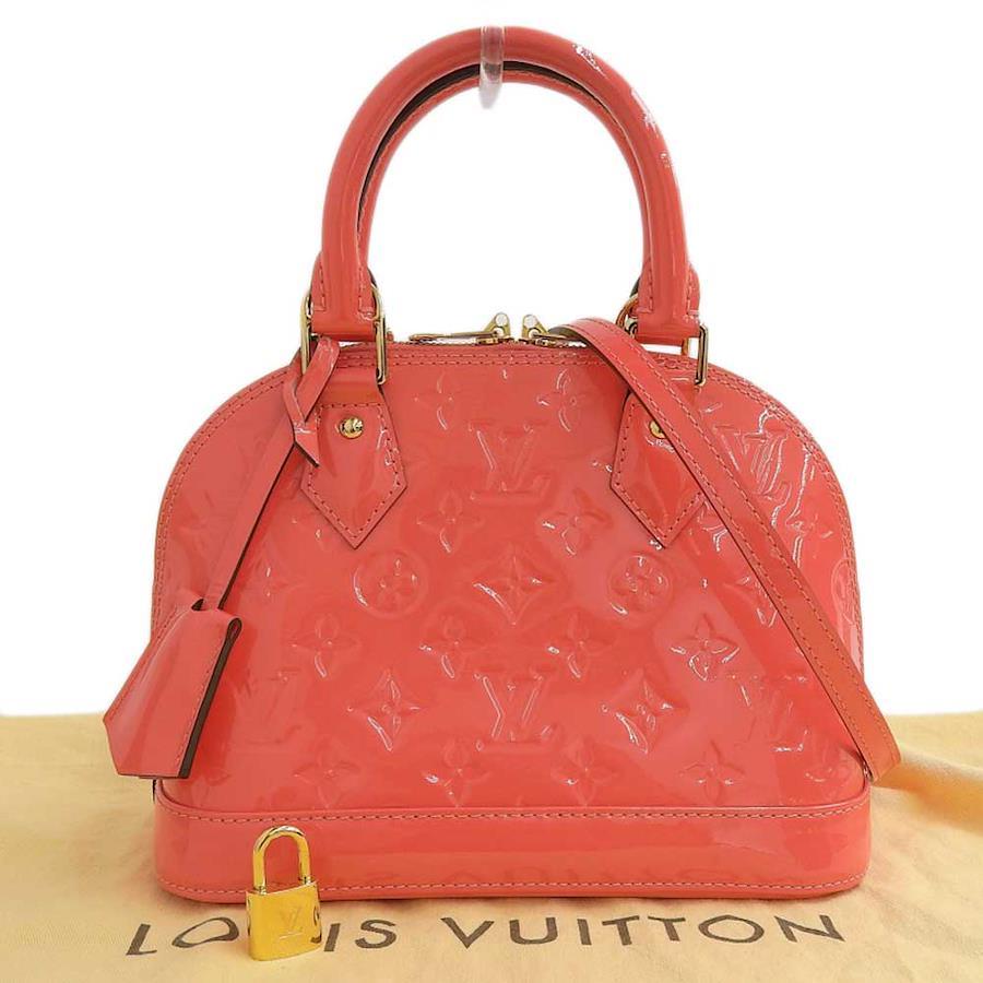 Louis Vuitton Alma BB Monogram Vernis Rose Rich Patent Leather Crossbody Bag M90259 – Excellent Condition | BeyVogue