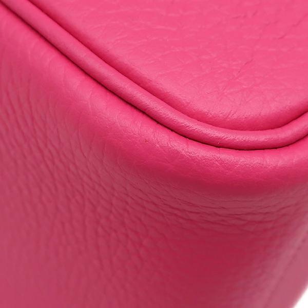 Hermès Lindy 26 Rose Shocking Taurillon Clemence Leather Shoulder Bag with Palladium Hardware – Pre-Owned, Like New