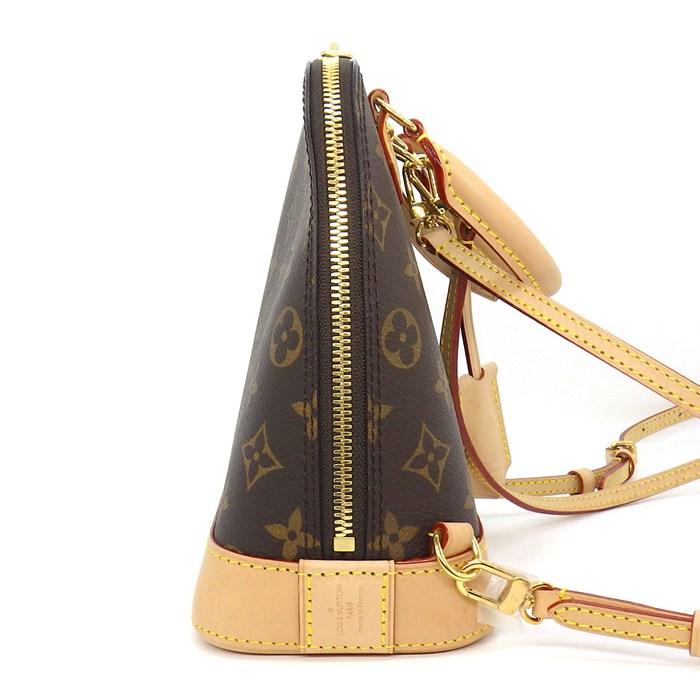 Louis Vuitton Alma Backpack Monogram M47132 Brown Canvas Leather – Rank A Condition | BeyVogue