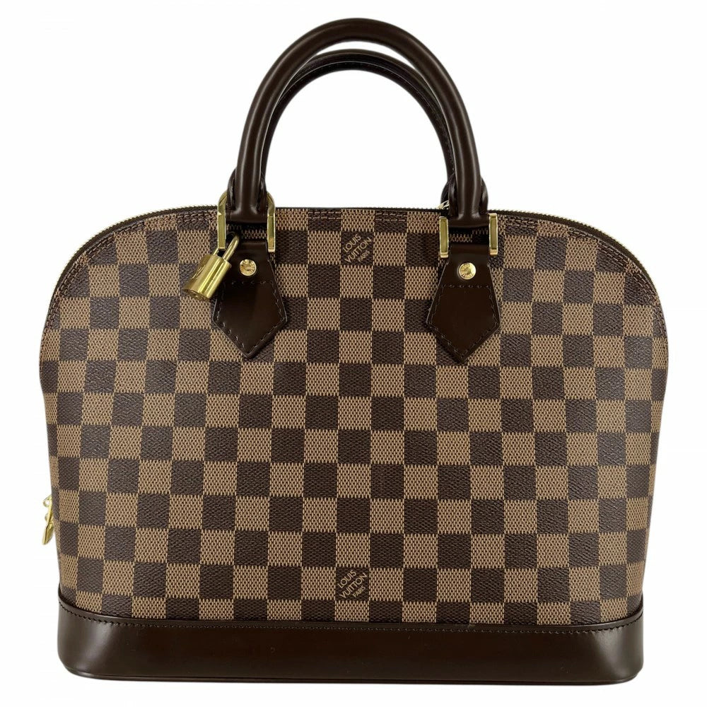 Louis Vuitton Alma PM Damier Ebene Handbag N51131 – Brown Canvas Pre-Owned Classic | BeyVogue