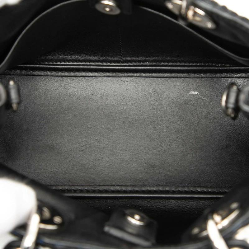 Christian Dior Diorissimo 2-Way Handbag in Black & Blue Leather and Canvas – Pre-Owned