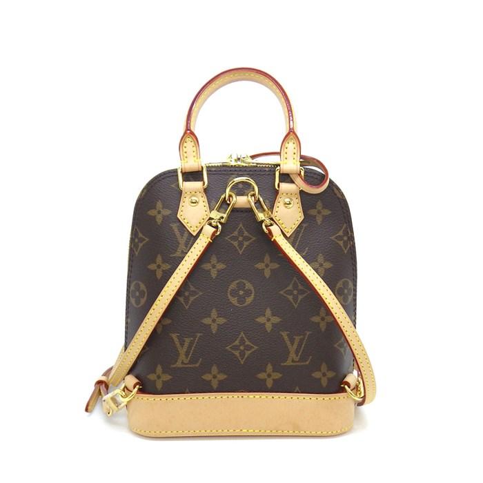 Louis Vuitton Alma Backpack Monogram M47132 Brown Canvas Leather – Rank A Condition | BeyVogue
