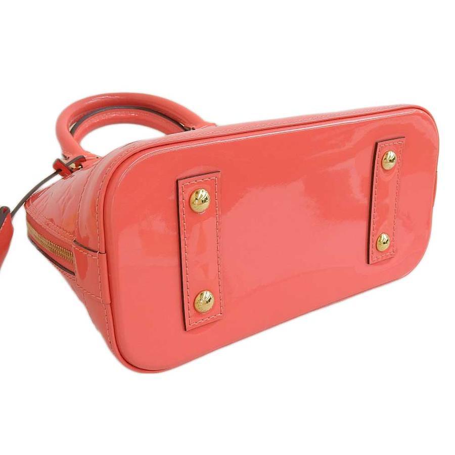Louis Vuitton Alma BB Monogram Vernis Rose Rich Patent Leather Crossbody Bag M90259 – Excellent Condition | BeyVogue